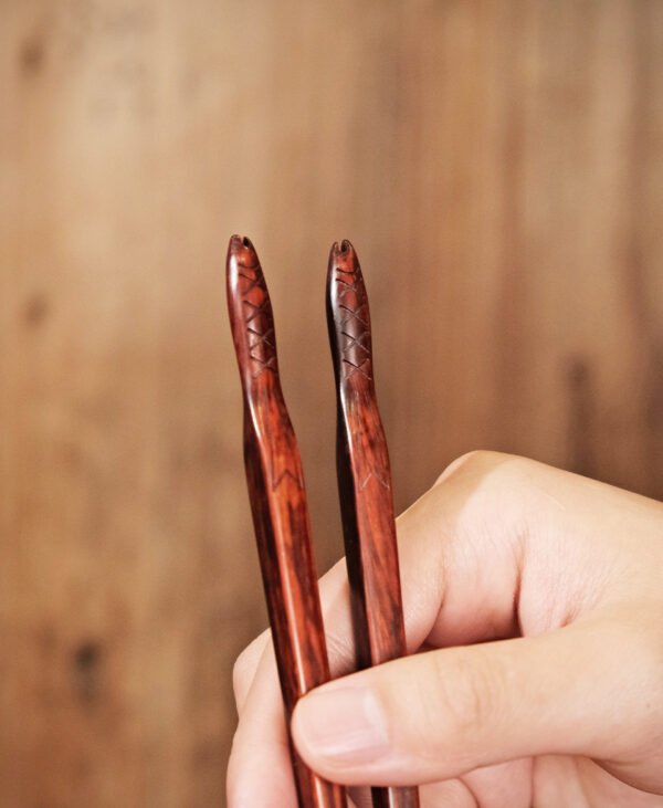Traditional fish shaped handmade chopsticks - Image 3