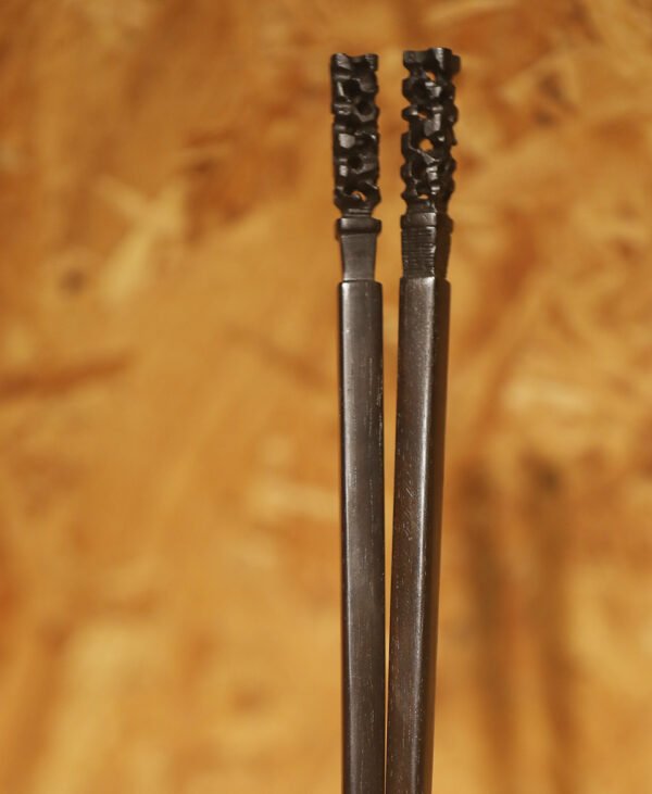 Black Taihu stone flower-carved chopsticks - Image 4